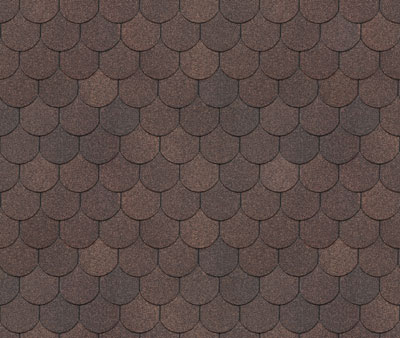 Гибкая черепица DÖCKE PIE КУПОЛ Коричневый