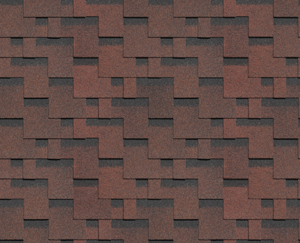 Гибкая черепица DÖCKE PIE Генуя паприка