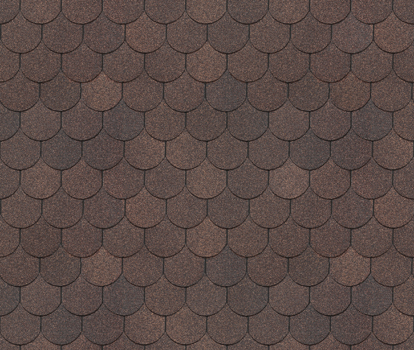 Гибкая черепица DÖCKE PIE Кольчуга Коричневый