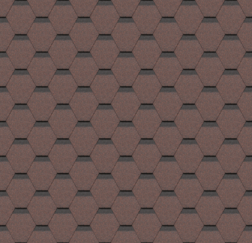 Гибкая черепица DÖCKE PIE Сота Красный