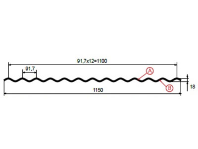 Профилированный лист МП-18