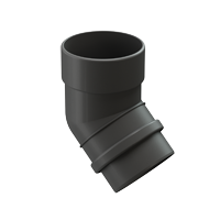 Колено 45 (ГРАФИТ)